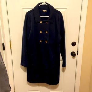 Old Navy long fleece maternity peacoat plus size